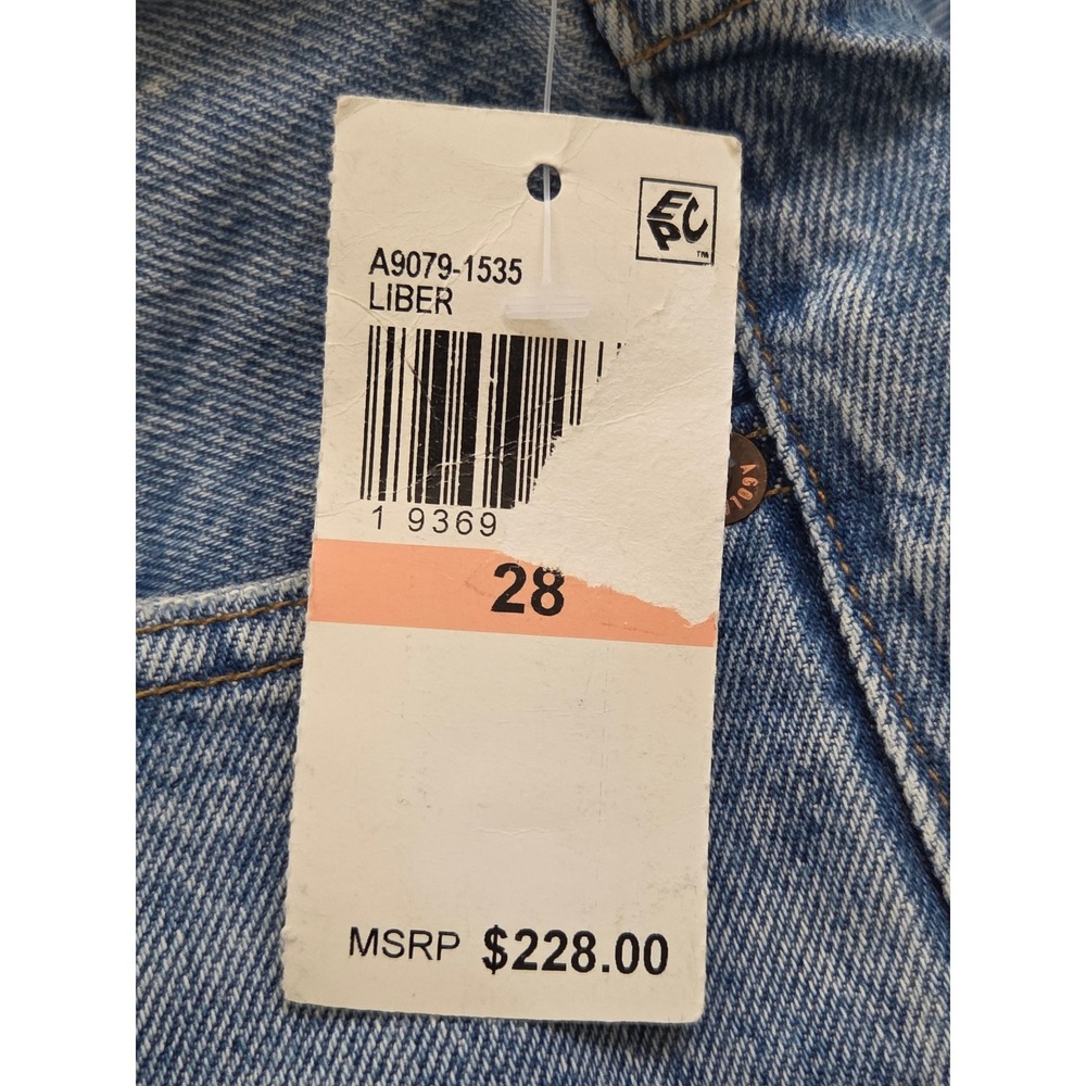 AGOLDE Low Slung Baggy Jeans Wide Leg Women 28 Liber Blue NWT $228 A9079-1535 - Picture 6 of 9